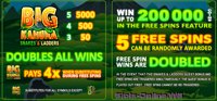Preview Big Kahuna Snakes & Ladders Payout Table